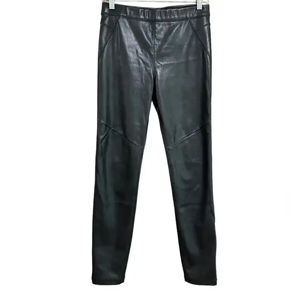 Free People Faux Leather Moto Inspired Leggings Size 27